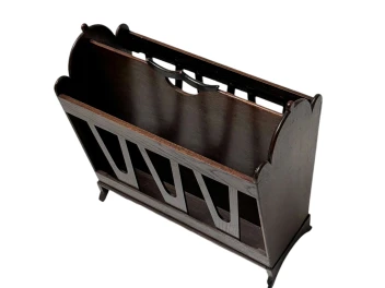 Willem Penaat Art Deco Amsterdam School Magazine Rack for Metz & Co., 1920s